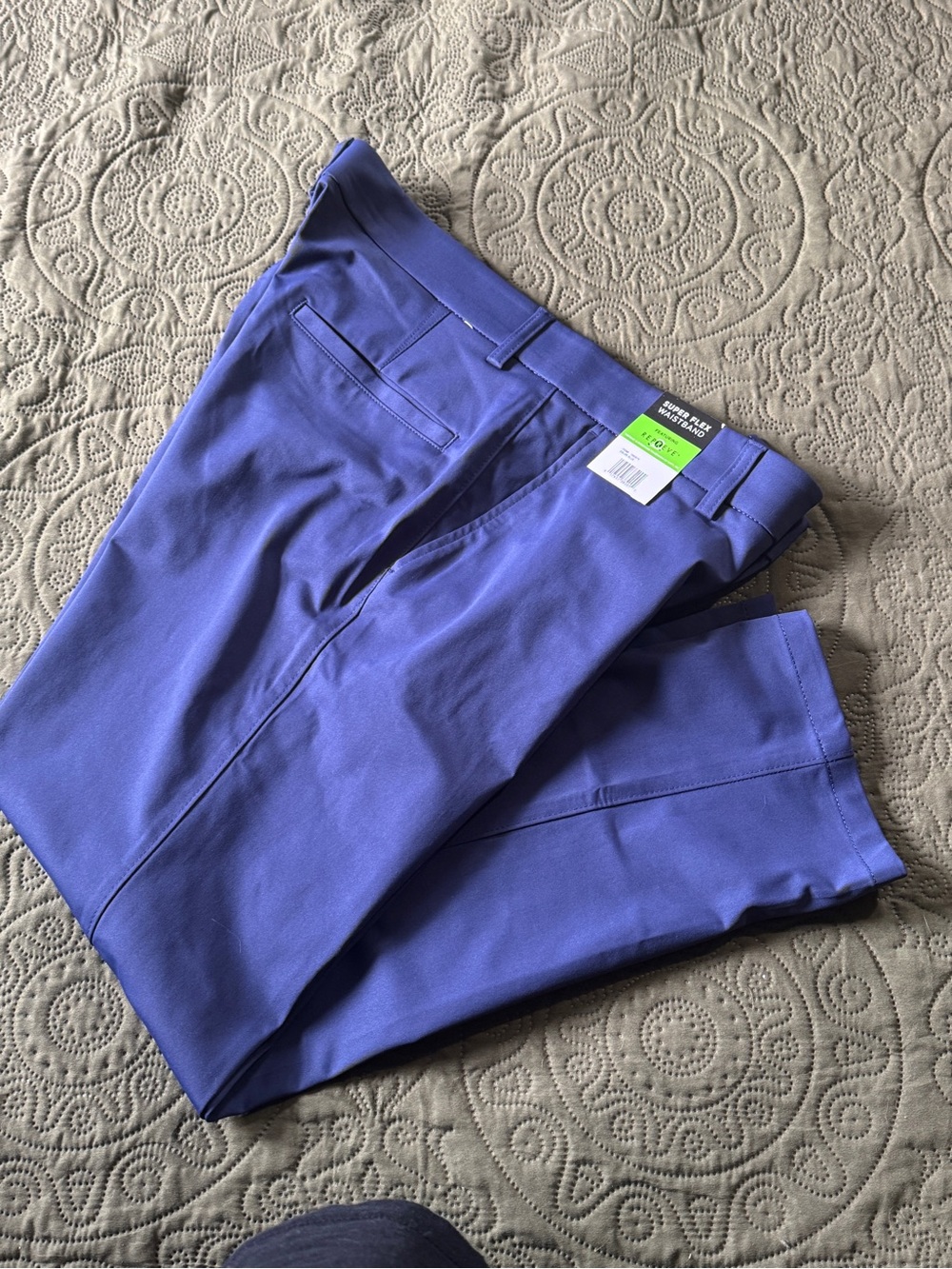 Kenneth Cole Reaction Men's Navy Dress Pants - Picture 16 of 16